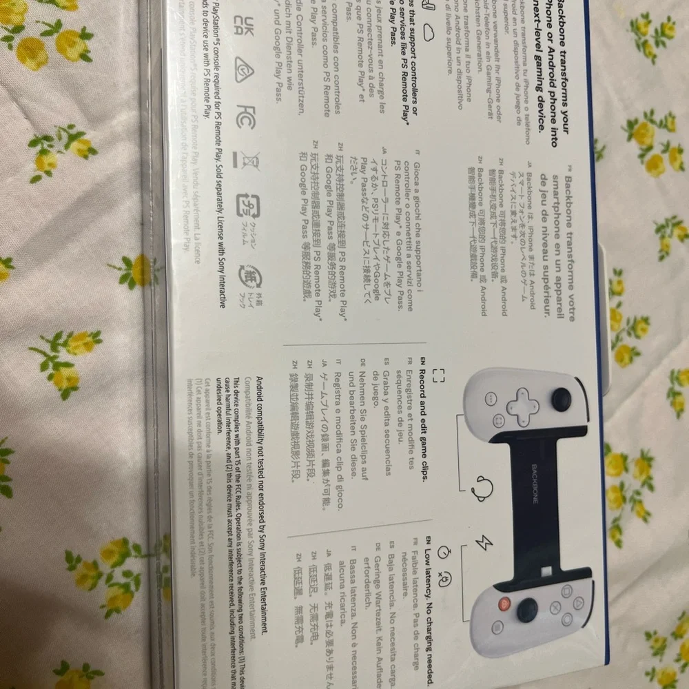 Sony White Handheld Console for Mobile Gaming